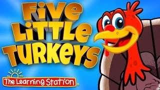 Thanksgiving Songs For Children - Five Little Turkeys (2015)